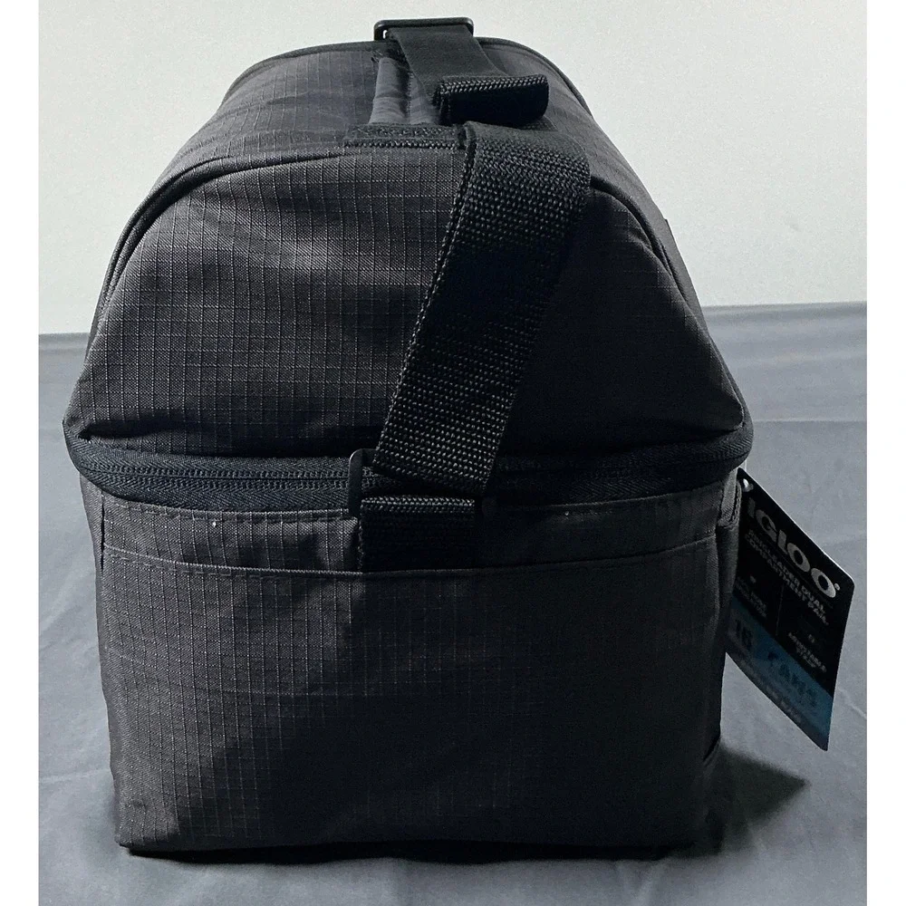 Igloo Ringleader Dual Compartment 16 Can Cooler Bag MaxCold Forged Iron Gray NEW